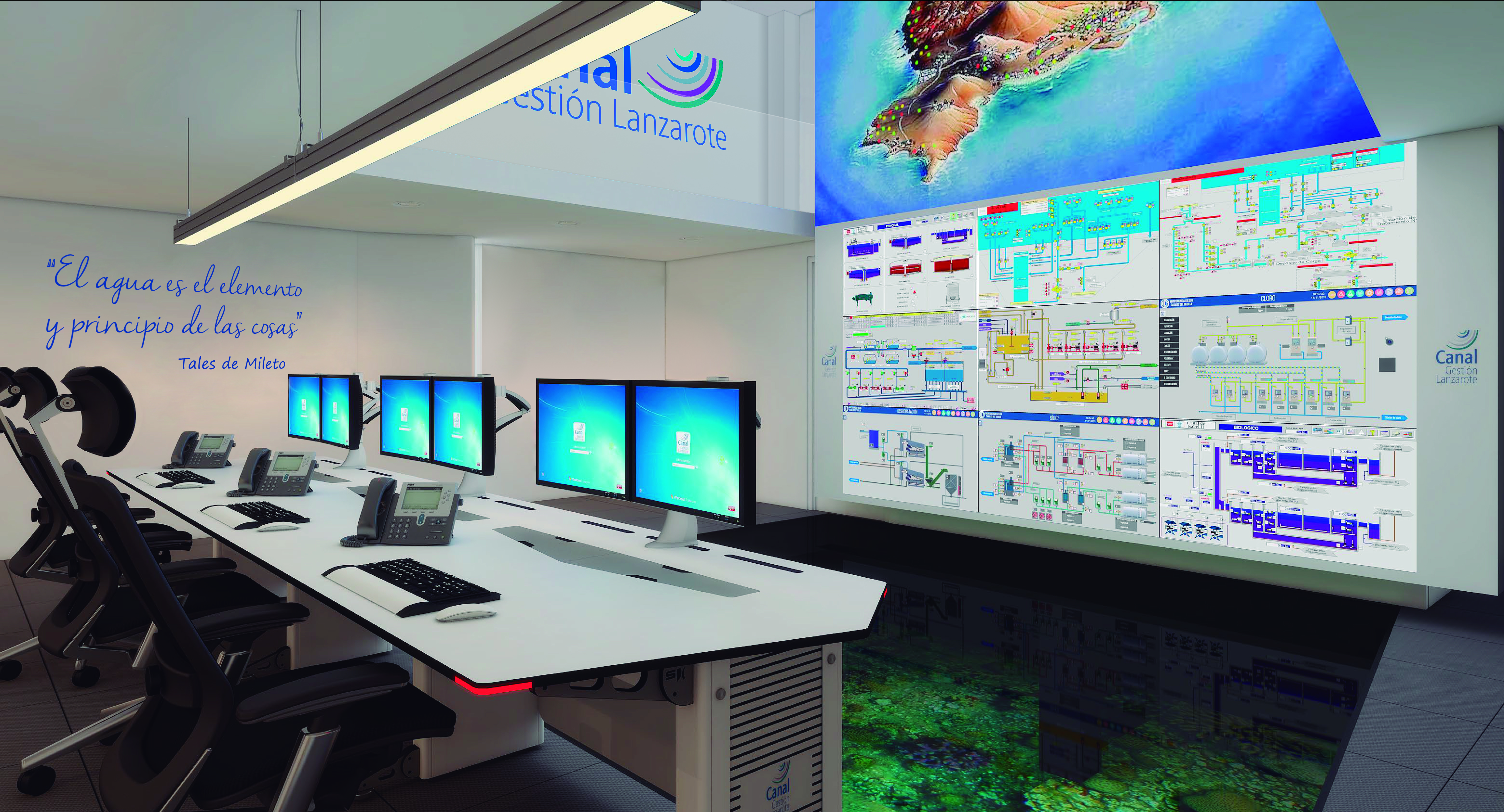 Remote control system of the integral water cycle on the islands of Lanzarote and La Graciosa 